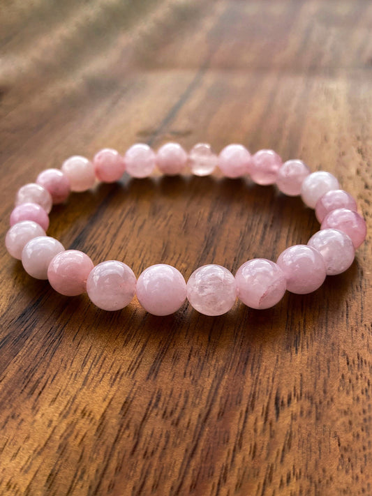 Breast Cancer Awareness Inspired Pink Bead Bracelet