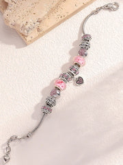 Women's breast cancer pink bracelet