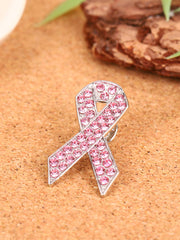 Women's Breast Cancer Pink Ribbon Brooch