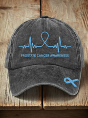 Unisex Prostate Cancer Awareness Print Washed Hat
