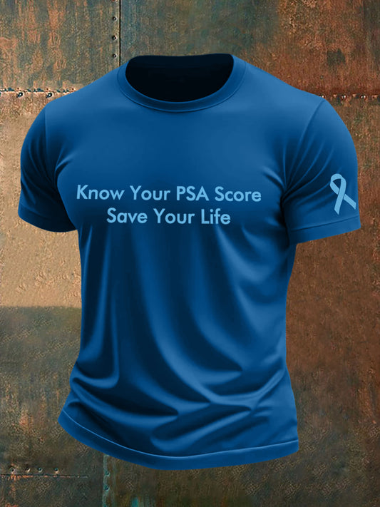 Men's Prostate Cancer Awareness Print T-Shirt