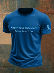 Men's Prostate Cancer Awareness Print T-Shirt