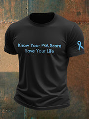 Men's Prostate Cancer Awareness Print T-Shirt