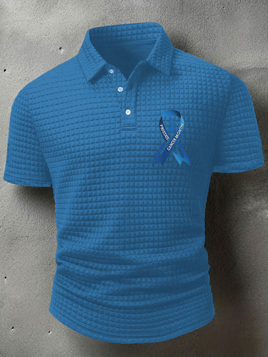 Men's Prostate Cancer Awareness Print Casual T-Shirt