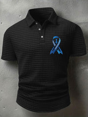Men's Prostate Cancer Awareness Print Casual T-Shirt