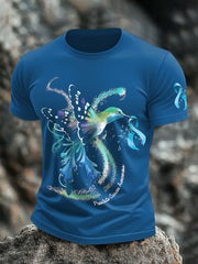 Men's Ribbon Prostate Cancer Hummingbird T-Shirts