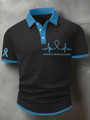 Men's Prostate Cancer Awareness Print Waffle Top