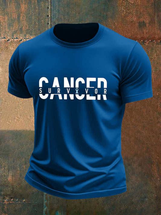 Men's Prostate Cancer Survivor Print T-Shirt
