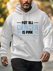 Men's Prostate Cancer Awareness Print Casual Sweatshirt