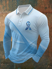 Men's Prostate Cancer Awareness Print Casual Top