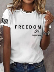 Women's Freedom Is Not Free R.I.P Charlie Kirk Short Sleeve T-shirt