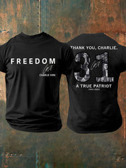 Men's Thank You Charlie 31 True Patriot Printed T-Shirt