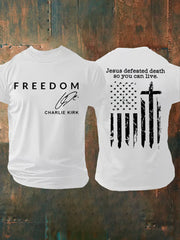 Men's Freedom Is Not Free R.I.P Charlie Kirk Short Sleeve T-shirt