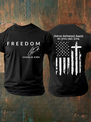 Men's Freedom Is Not Free R.I.P Charlie Kirk Short Sleeve T-shirt