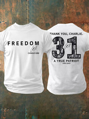 Men's Thank You Charlie 31 True Patriot Printed T-Shirt