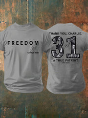 Men's Thank You Charlie 31 True Patriot Printed T-Shirt