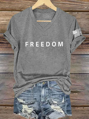 Women's Freedom Is Not Free R.I.P Charlie Kirk Short Sleeve T-shirt
