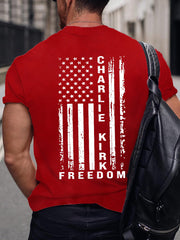 Men's Freedom Is Not Free R.I.P Charlie Kirk Short Sleeve T-shirt