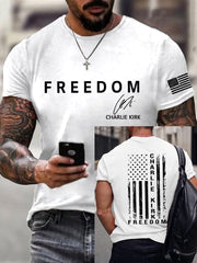 Men's Freedom Is Not Free R.I.P Charlie Kirk Short Sleeve T-shirt