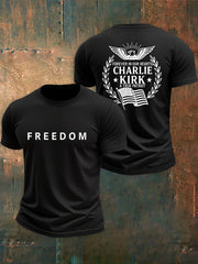 Men's Freedom Is Not Free R.I.P Charlie Kirk Short Sleeve T-shirt