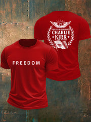 Men's Freedom Is Not Free R.I.P Charlie Kirk Short Sleeve T-shirt
