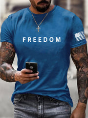 Men's Freedom Is Not Free R.I.P Charlie Kirk Short Sleeve T-shirt