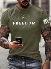 Men's Freedom Is Not Free R.I.P Charlie Kirk Short Sleeve T-shirt