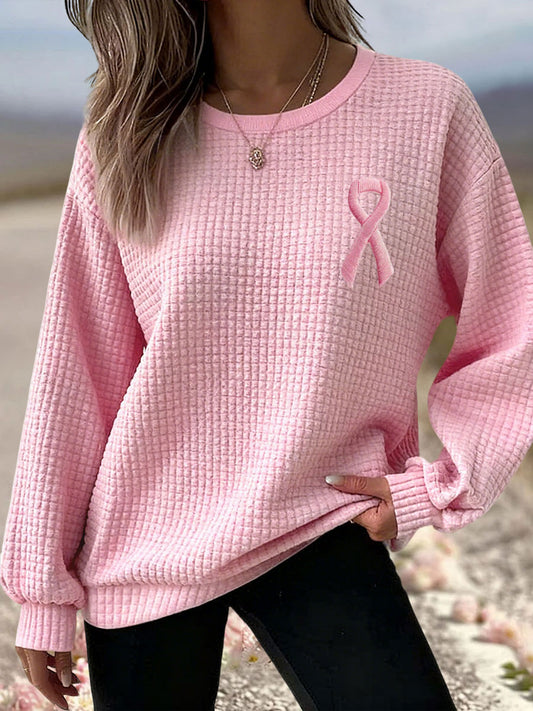 Women's Breast Cancer Awareness Pink Ribbon Sweatshirts