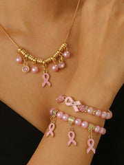 Women's Breast Cancer Awareness Pink Ribbon Accessories