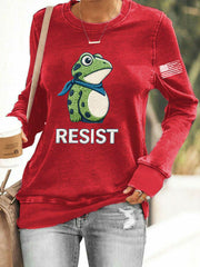 Women's Frog Resist Printed Sweatshirt