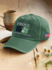 Resist Frog Printed Casual Unisex Hat