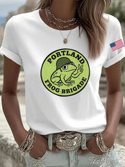 Women's Portland Frog Brigade Printed T-Shirt