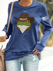Women's Frog Resist Printed Sweatshirt