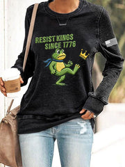 Women's Resist Kings Since 1776 Portland Frog Sweatshirt