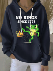 Women's Resist Portland Frog NO KINGS SINCE 1776 Hoodie Sweatshirt