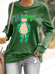 Women's Resist Portland Frog Print Sweatshirt