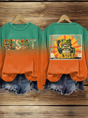 Women's Resist Portland Frog Print Sweatshirt