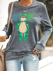 Women's Resist Portland Frog Print Sweatshirt