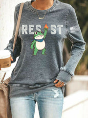 Women's Frog Resist Printed Sweatshirt