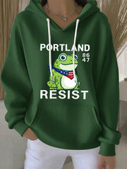 Women's Resist Portland Frog Sweatshirt Hoodie