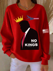Women's No Kings Printed Sweatshirt