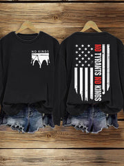 Women's No Kings Print Sweatshirt