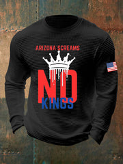 Men's No Kings Waffle Top