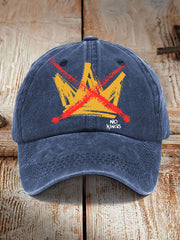 Unisex No Kings Print Hat