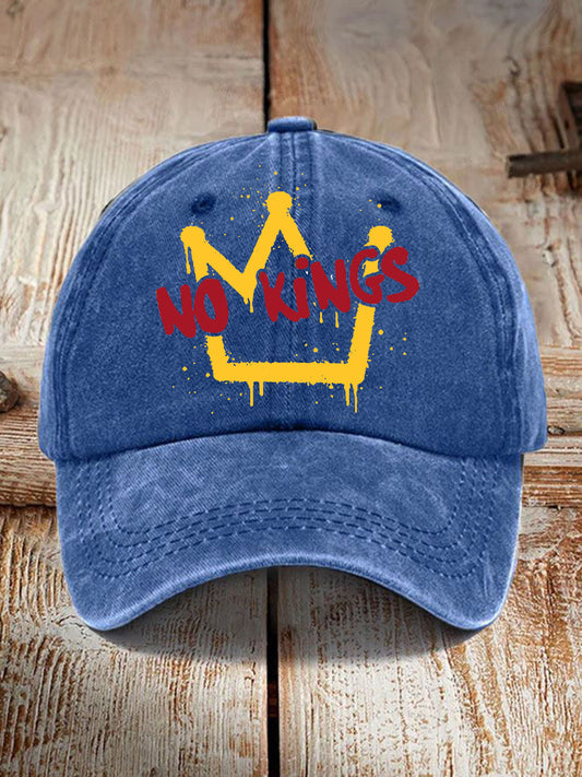 Unisex No Kings Print Hat