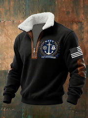Men's Navy 250th Anniversary Printed Hoodie