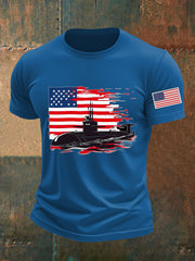 Men's Navy 250th Anniversary Printed T-shirt