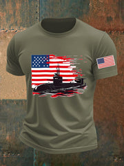 Men's Navy 250th Anniversary Printed T-shirt