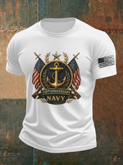 Men's Navy Printed T-shirt