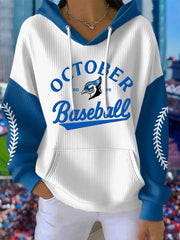 Women's October Baseball Hoodie